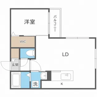 CARRERA行啓通【4階】の間取り