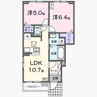 イリス(Iris)【1階】の間取り