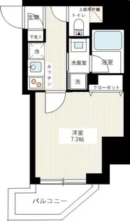 ハーモニーレジデンス大塚山手【3階】の間取り