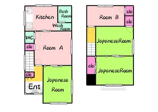 大阪府泉大津市東豊中町3【一戸建】の間取り