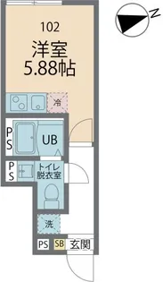 カインドネス国分寺本多【1階】の間取り