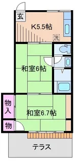 シティイレブン【2階】の間取り