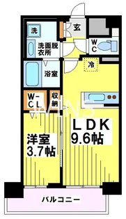 福岡県福岡市中央区天神3【マンション】の間取り