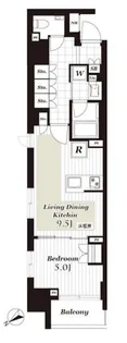 オープンレジデンシア日本橋横山町【2階】の間取り