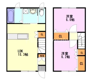 ITANO BLOCK B棟【1階】の間取り