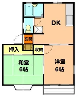 シャンボール内谷【2階】の間取り