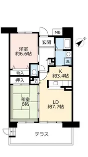 URパークタウン西武庫【1階】の間取り