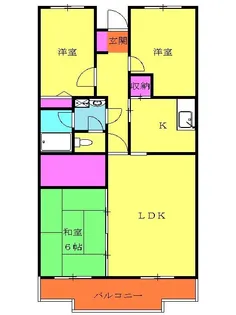 マルセードル湘南【4階】の間取り