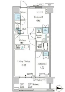 オアーゼ池上テラス【5階】の間取り
