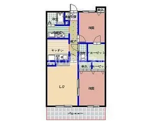 サンフラワー村上【1階】の間取り
