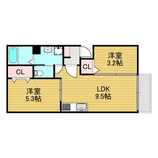 大島町3丁目新築【2階】の間取り