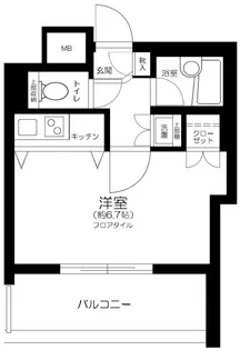 菱和パレス大崎駅前【6階】の間取り