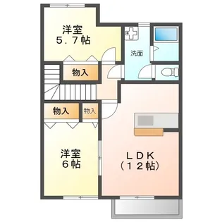 フリージアガーデンIII【2階】の間取り