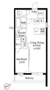 ラヴィエール千駄ヶ谷プレミアムレジデンス【2階】の間取り