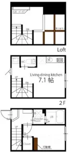 ハーミットクラブハウス久が原の間取り