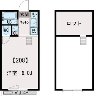 1Kの間取り画像