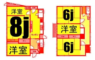 神奈川県横浜市南区庚台【一戸建】の間取り
