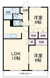 サニーサイド【1階】の間取り