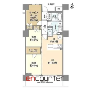 大宮スカイ&スクエア ザ・タワー【20階】の間取り