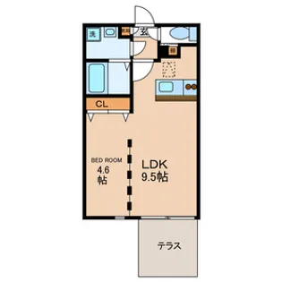 ZESTY小豆沢公園【1階】の間取り