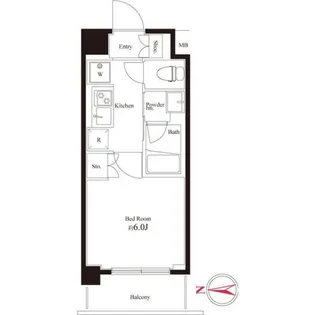 神奈川県川崎市中原区中丸子【マンション】の間取り