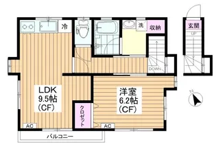 カーサときわ【2階】の間取り