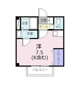 岡山県浅口市鴨方町六条院中【アパート】の間取り