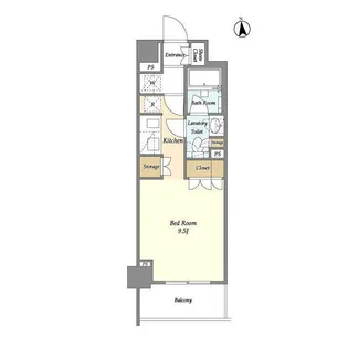 エムレジデンス中野坂上【3階】の間取り