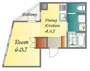 広島県広島市中区住吉町【マンション】の間取り