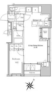 パークホームズ渋谷松濤【3階】の間取り