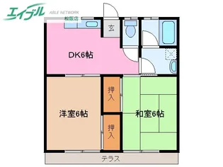オリーブと春のコーヒーB棟【1階】の間取り