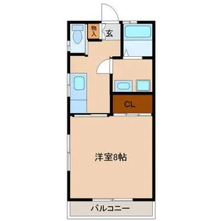 千葉県千葉市中央区大森町【アパート】の間取り