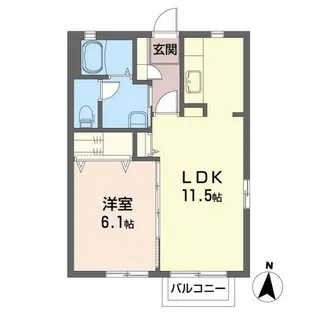 グリーン ハーモニー・A【1階】の間取り