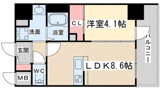 エスリードレジデンス梅田グランゲート【5階】の間取り