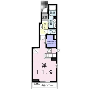ラベンダーハイツ【1階】の間取り