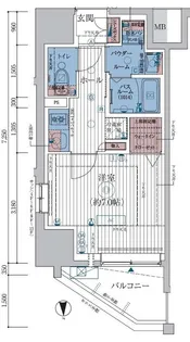 エステムコート KAMEIDO TOKYOEAST【4階】の間取り