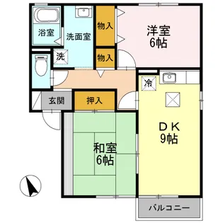 セジュール中丸【1階】の間取り