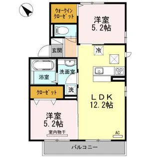 パーシモンズ A棟【1階】の間取り