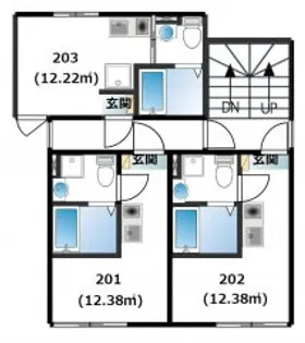 メリディアン常盤台【2階】の間取り