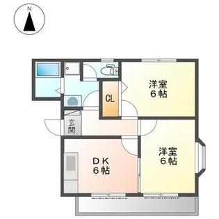 プチ・ボヌール【1階】の間取り