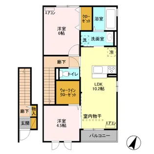 ヴァンヴェール【2階】の間取り
