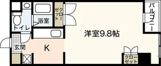 ソルヴェール舟入本町【7階】の間取り
