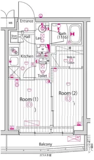 ガーラ練馬グランドステージ【4階】の間取り