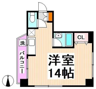 北村ハイツ【7階】の間取り