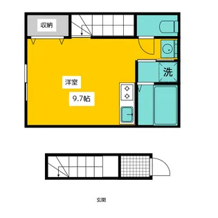 アクアシティ元本郷【2階】の間取り
