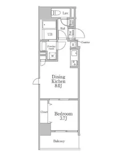 レジディア三軒茶屋III【5階】の間取り