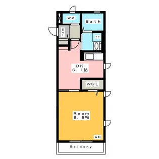 エスタシア プリマヴェーラE【1階】の間取り