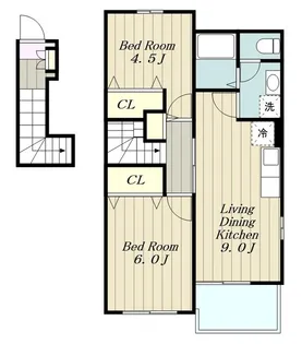 セルヴィールB【2階】の間取り
