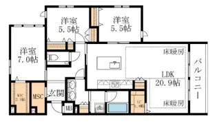 ELYSEE DAIZAWA【2階】の間取り