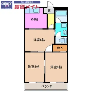 OAK HILLS【1階】の間取り